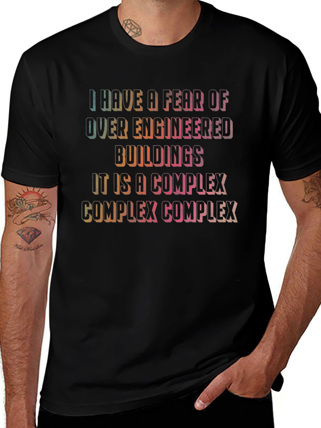 Fear of Over-Engineered Buildings Graphic Tee