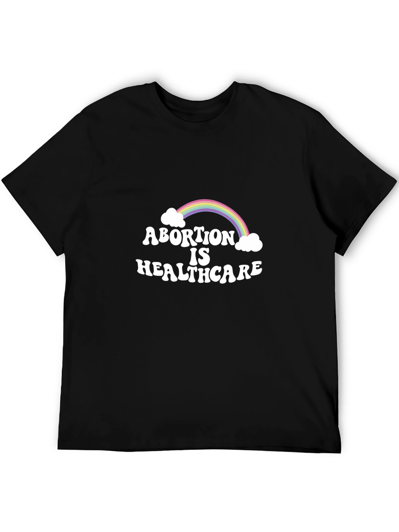 Abortion is Healthcare Rainbow Graphic Tee