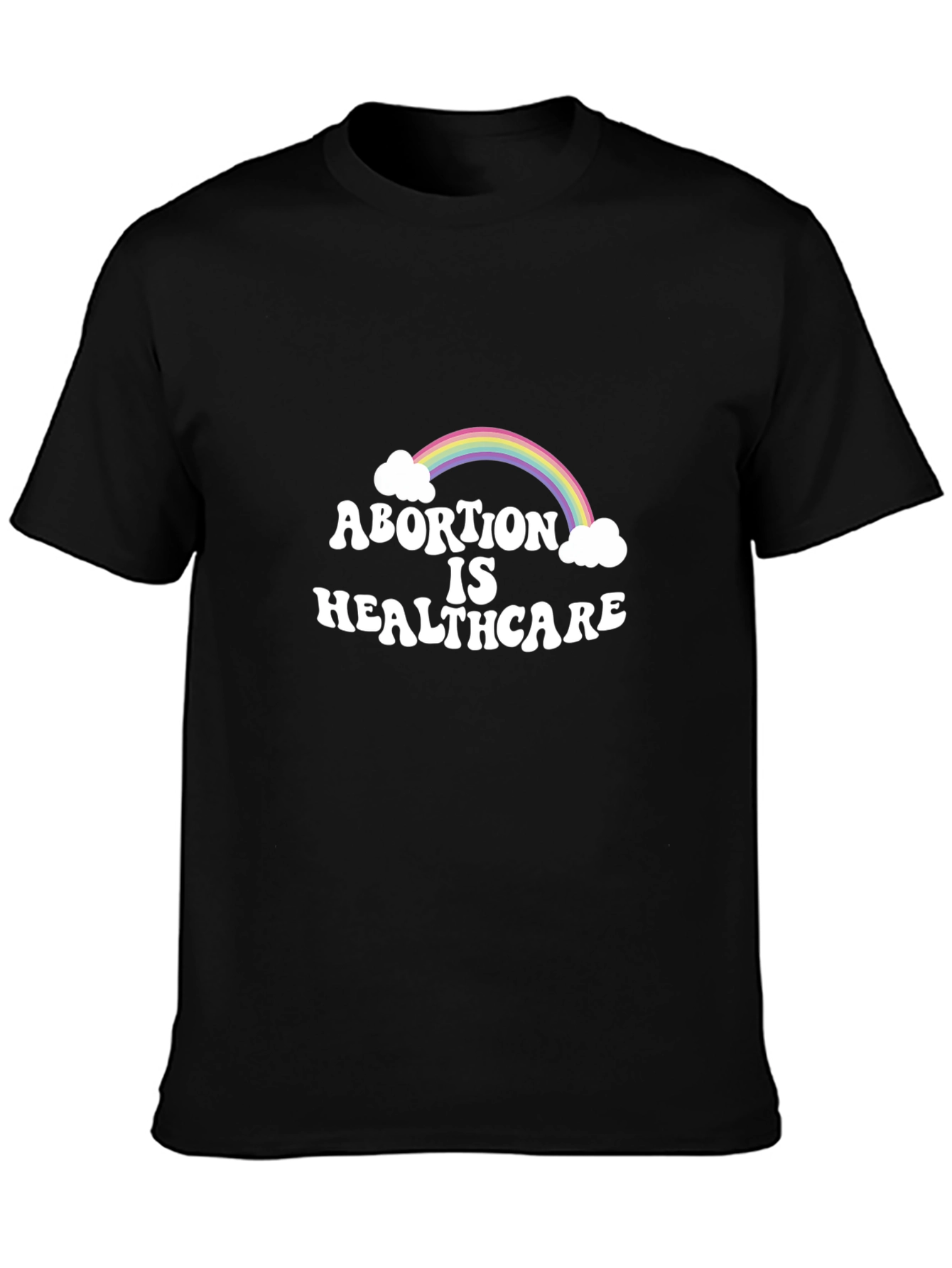 Abortion is Healthcare Rainbow Graphic Tee