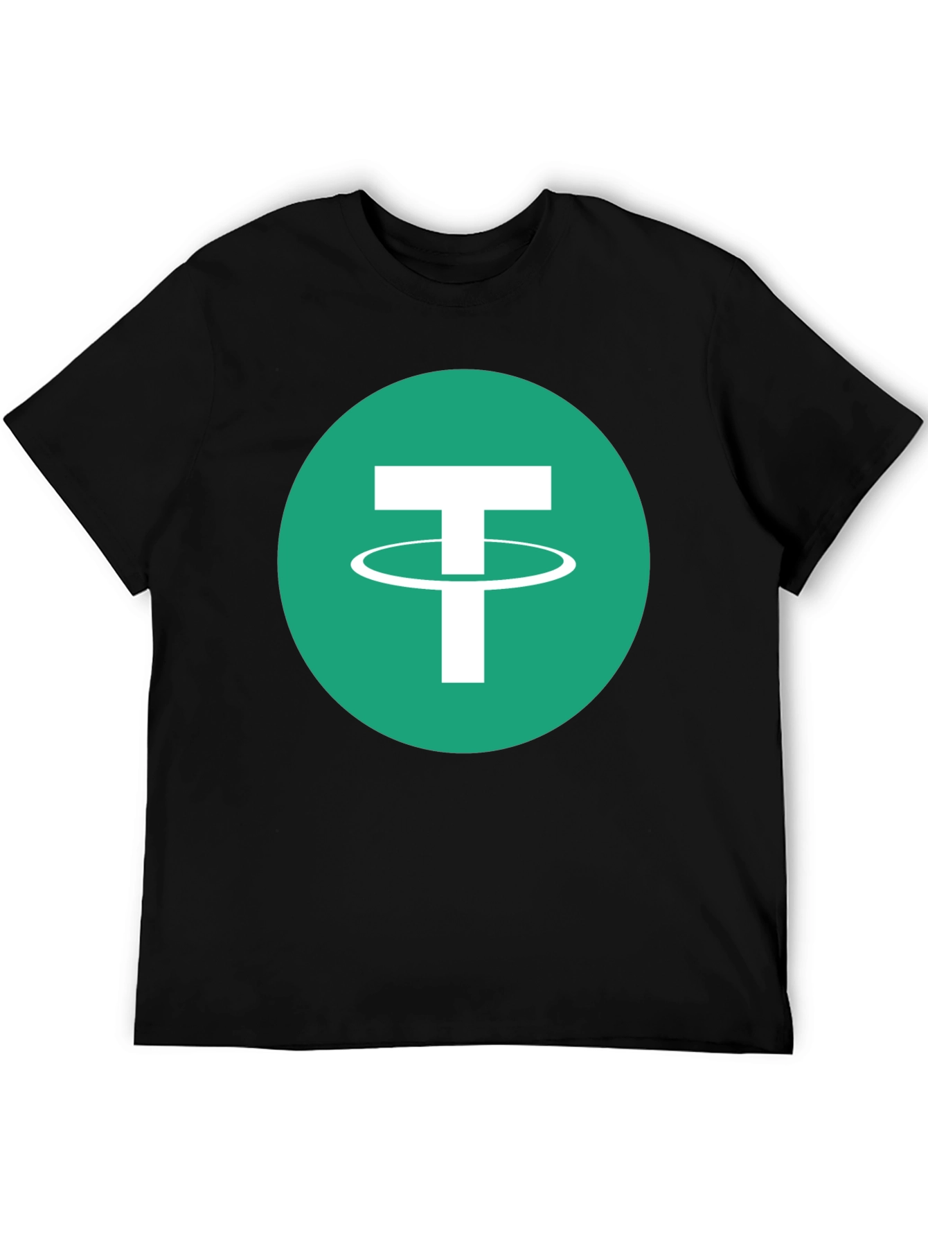 Tether Crypto T-Shirt - Black Tee with USDT Logo