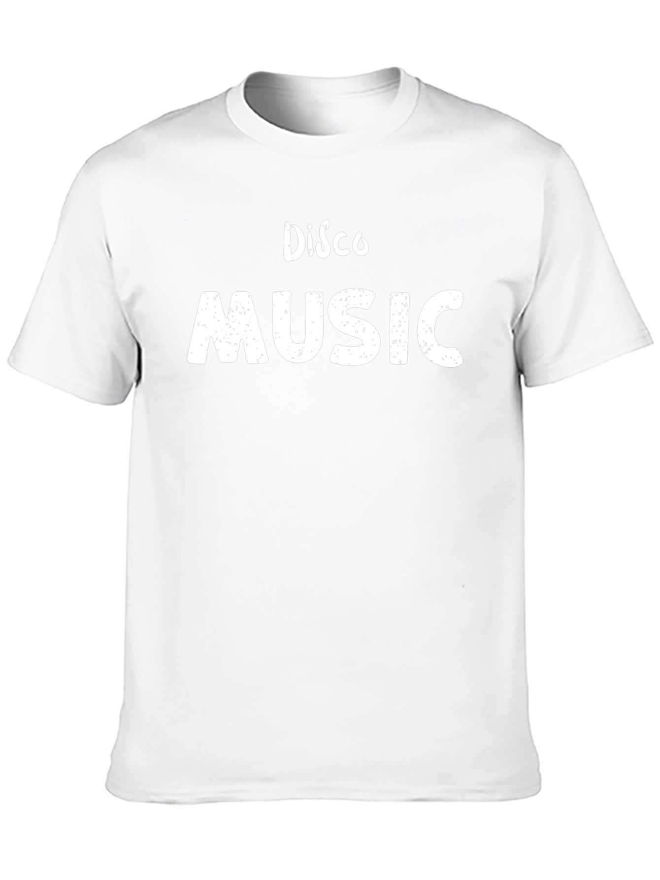 Disco Music Graphic Tee - Black Cotton T-Shirt