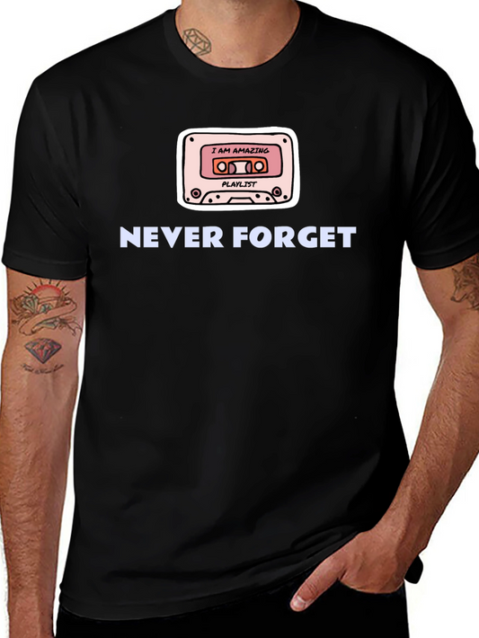 Retro Cassette Tape Never Forget T-Shirt