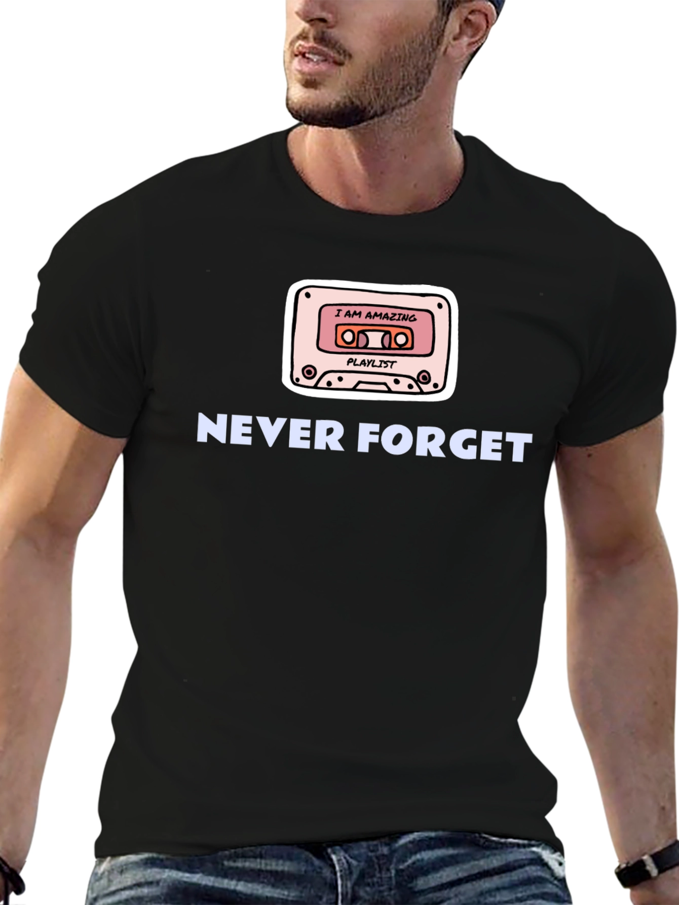 Retro Cassette Tape Never Forget T-Shirt