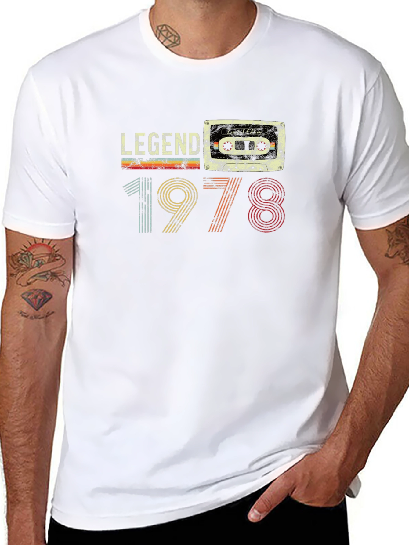 Legend 1978 Cassette Tape Birthday T-Shirt