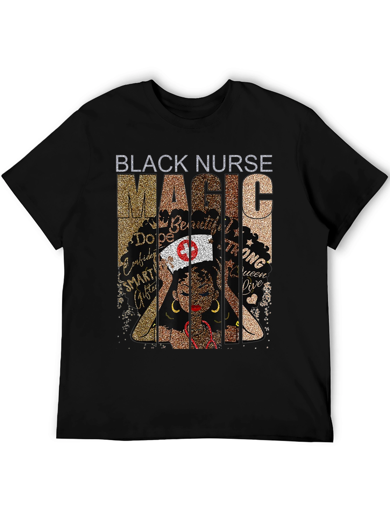 Black Nurse Magic Graphic T-Shirt