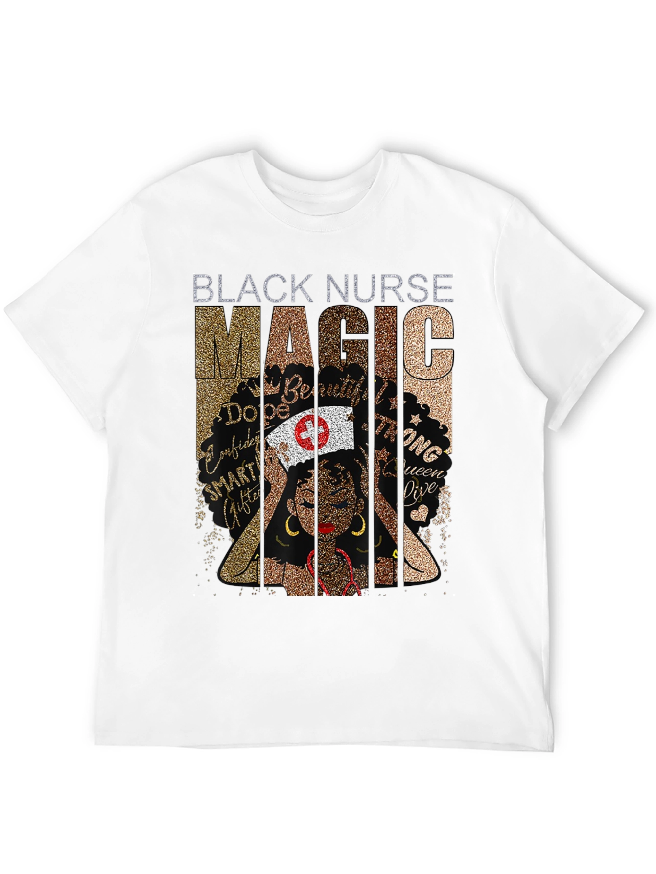 Black Nurse Magic Graphic T-Shirt