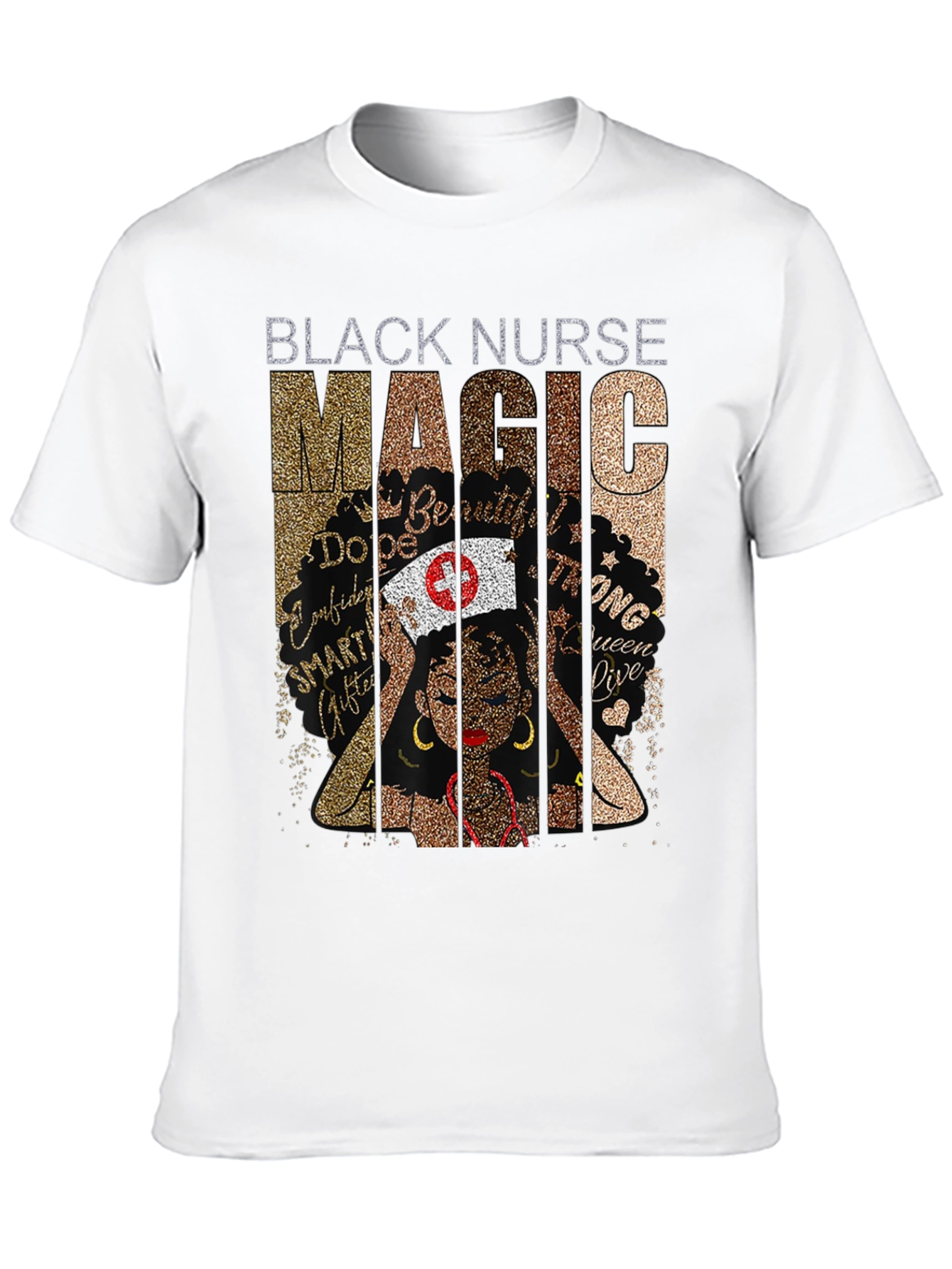 Black Nurse Magic Graphic T-Shirt