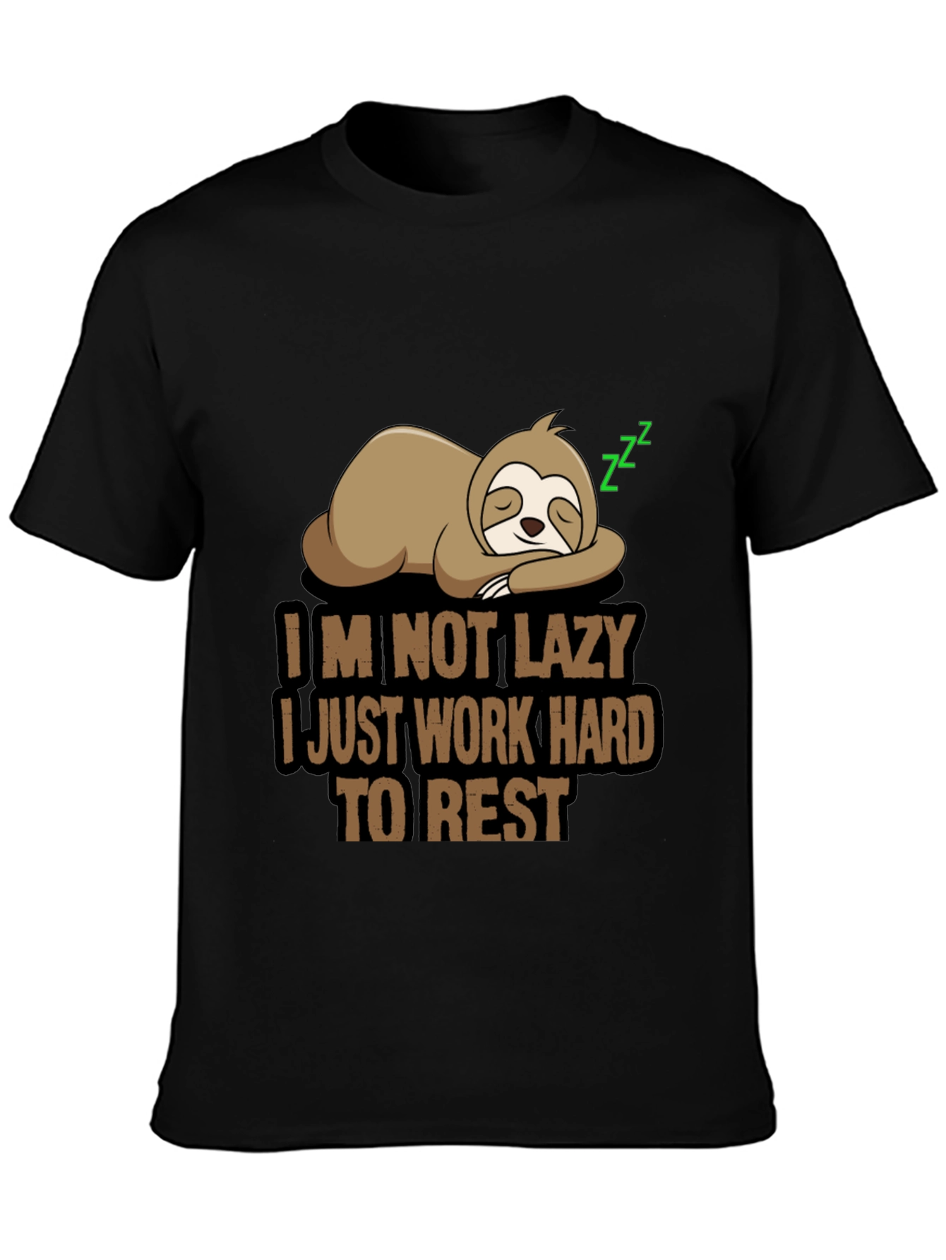 Funny Sloth T-Shirt - Im Not Lazy Design