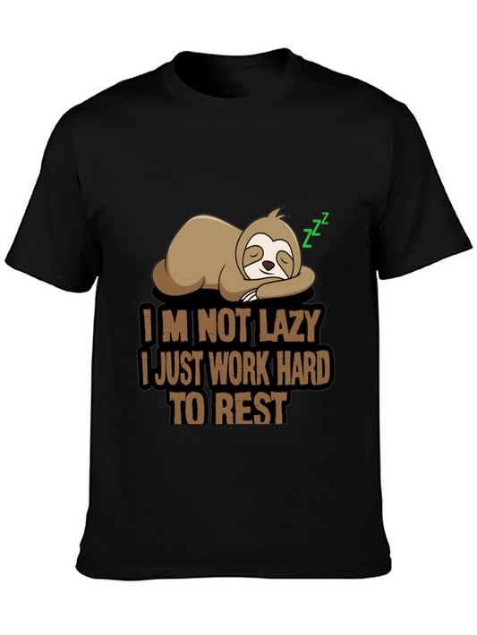 Funny Sloth T-Shirt - Im Not Lazy Design
