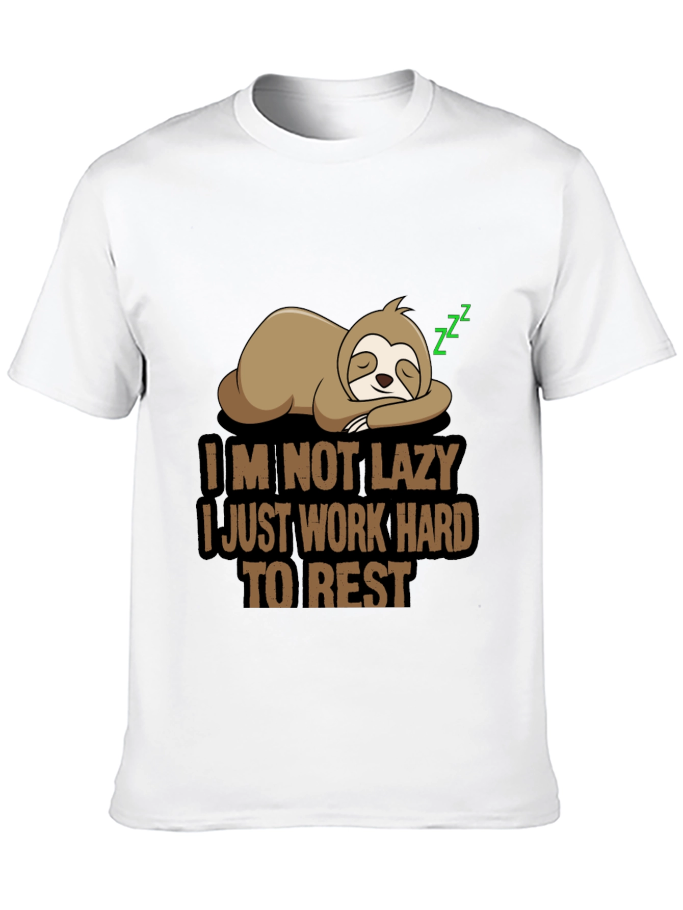 Funny Sloth T-Shirt - Im Not Lazy Design