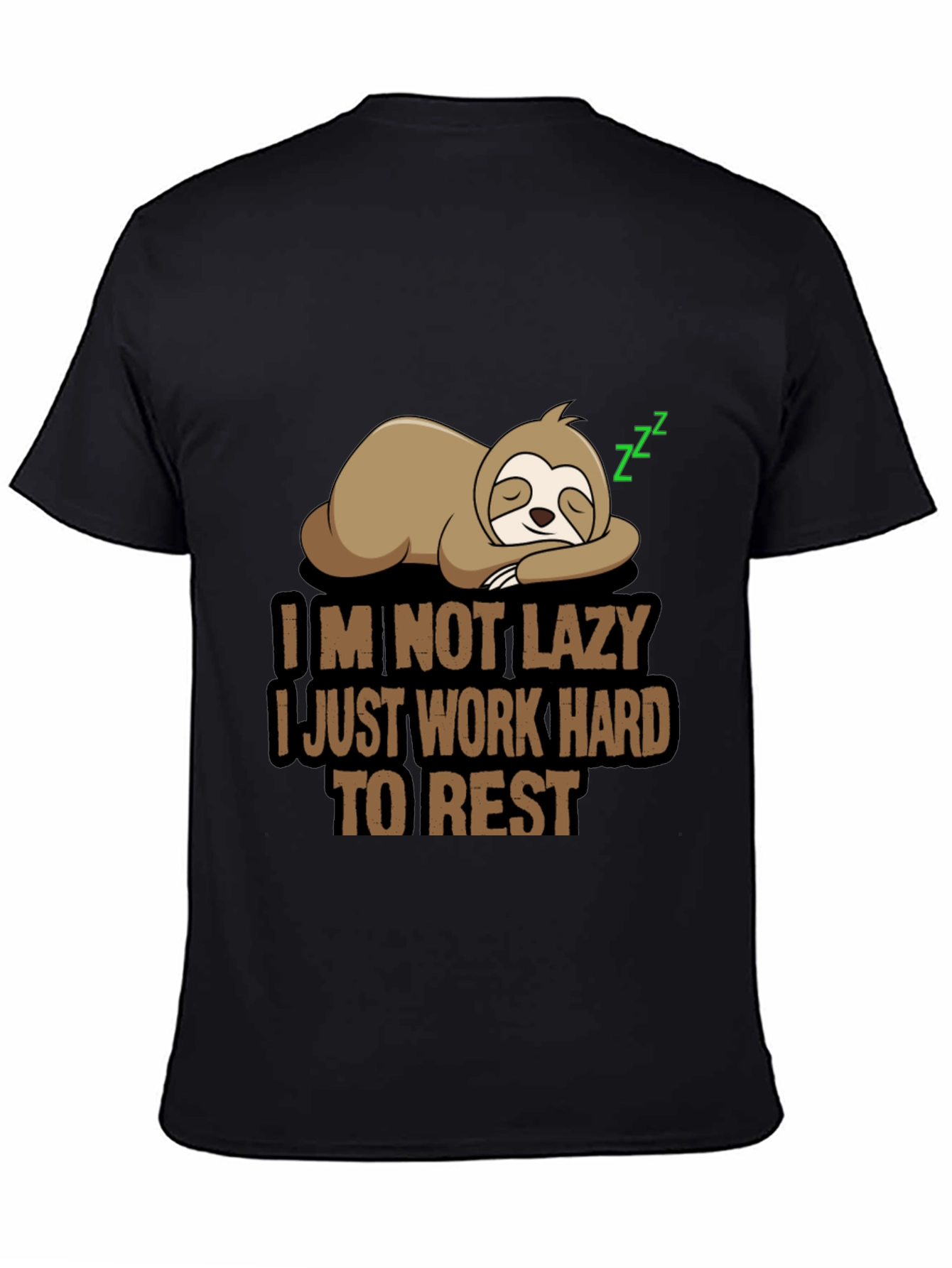 Funny Sloth T-Shirt - Im Not Lazy Design