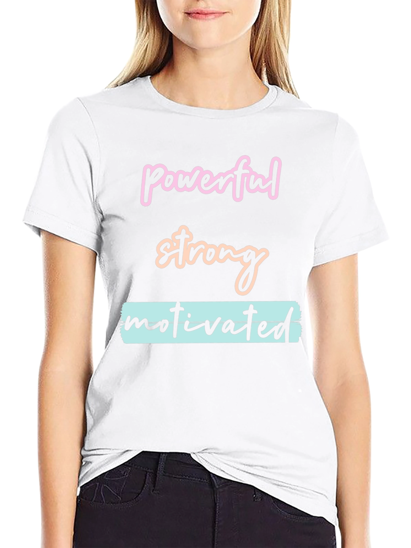 Powerful Strong Motivated Graphic T-Shirt