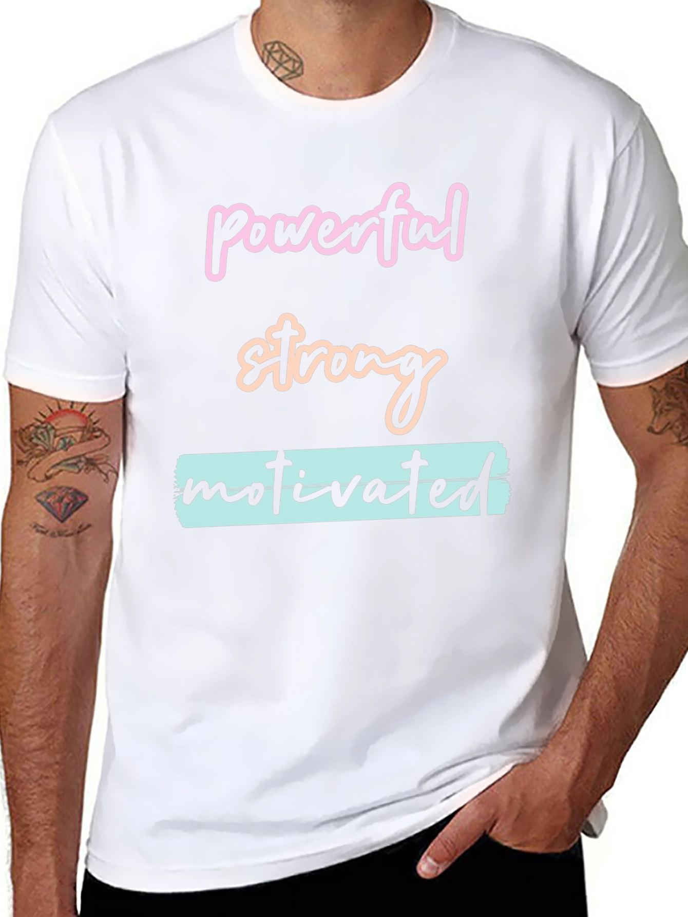 Powerful Strong Motivated Graphic T-Shirt