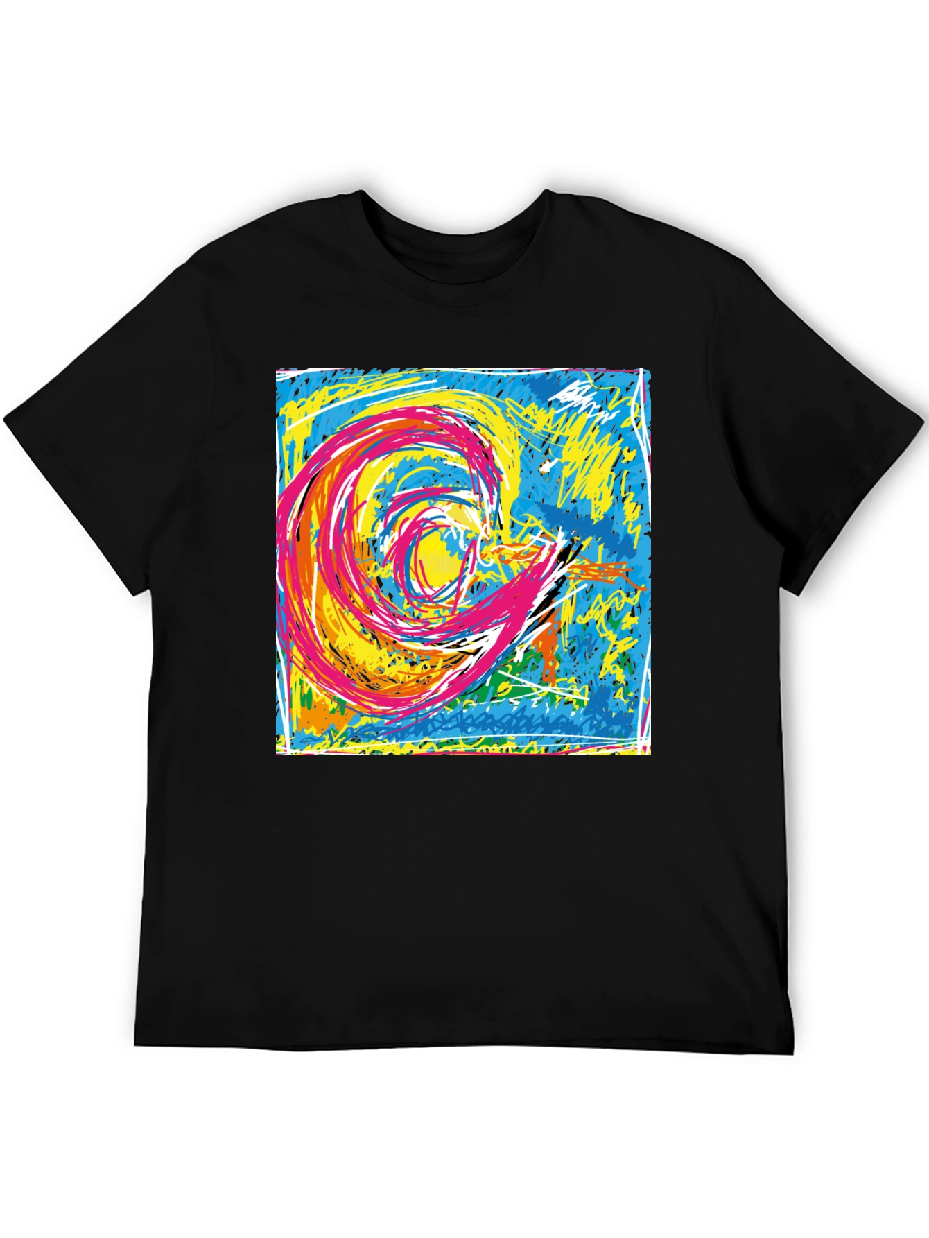 Abstract Swirl Graphic T-Shirt - Unisex Cotton Tee