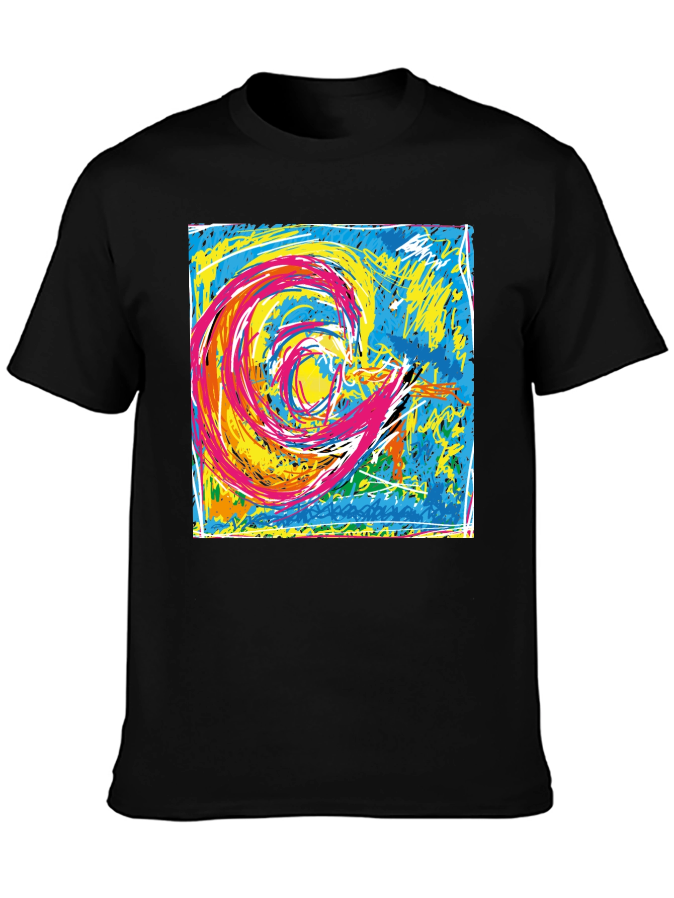 Abstract Swirl Graphic T-Shirt - Unisex Cotton Tee