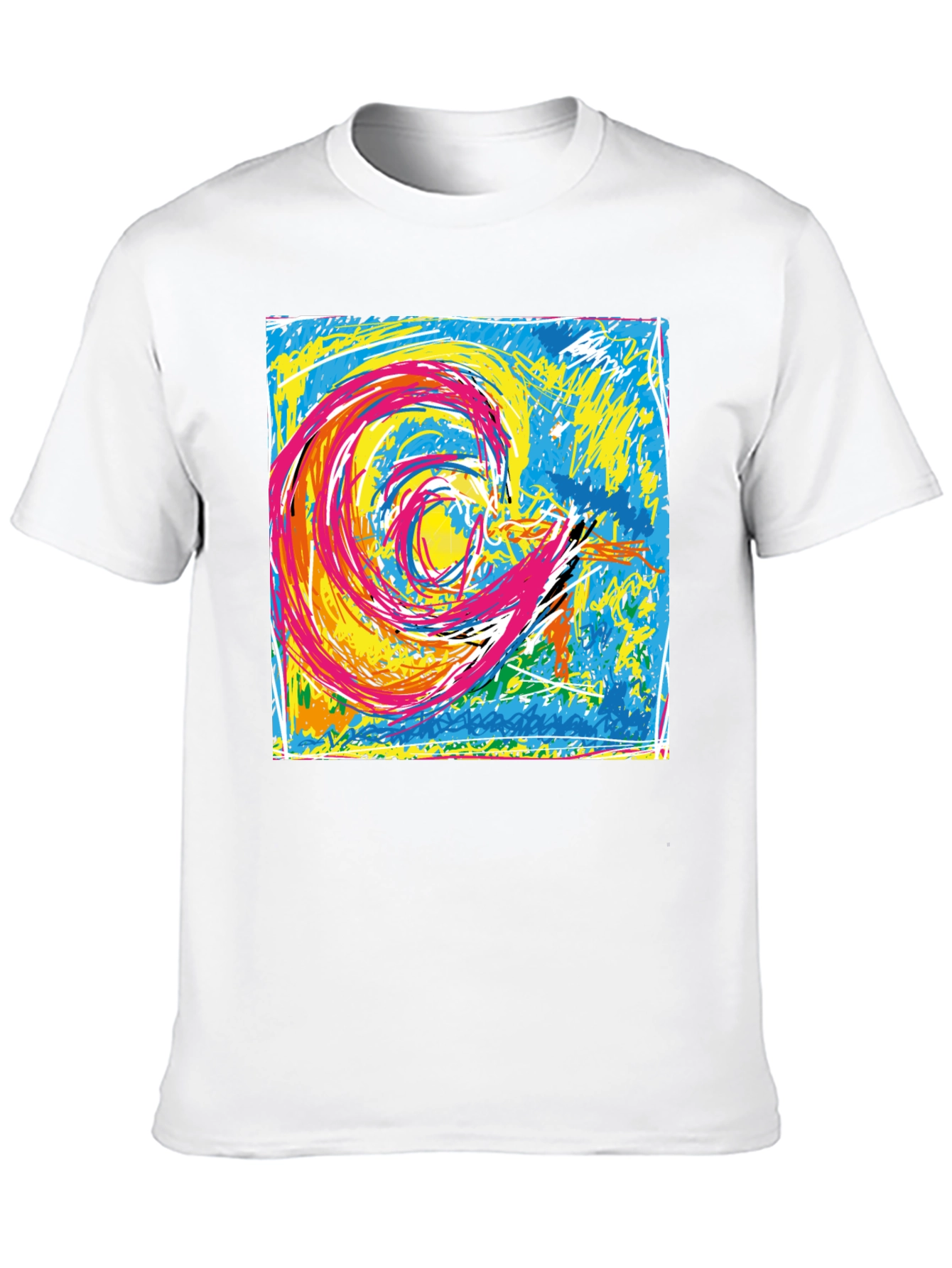Abstract Swirl Graphic T-Shirt - Unisex Cotton Tee