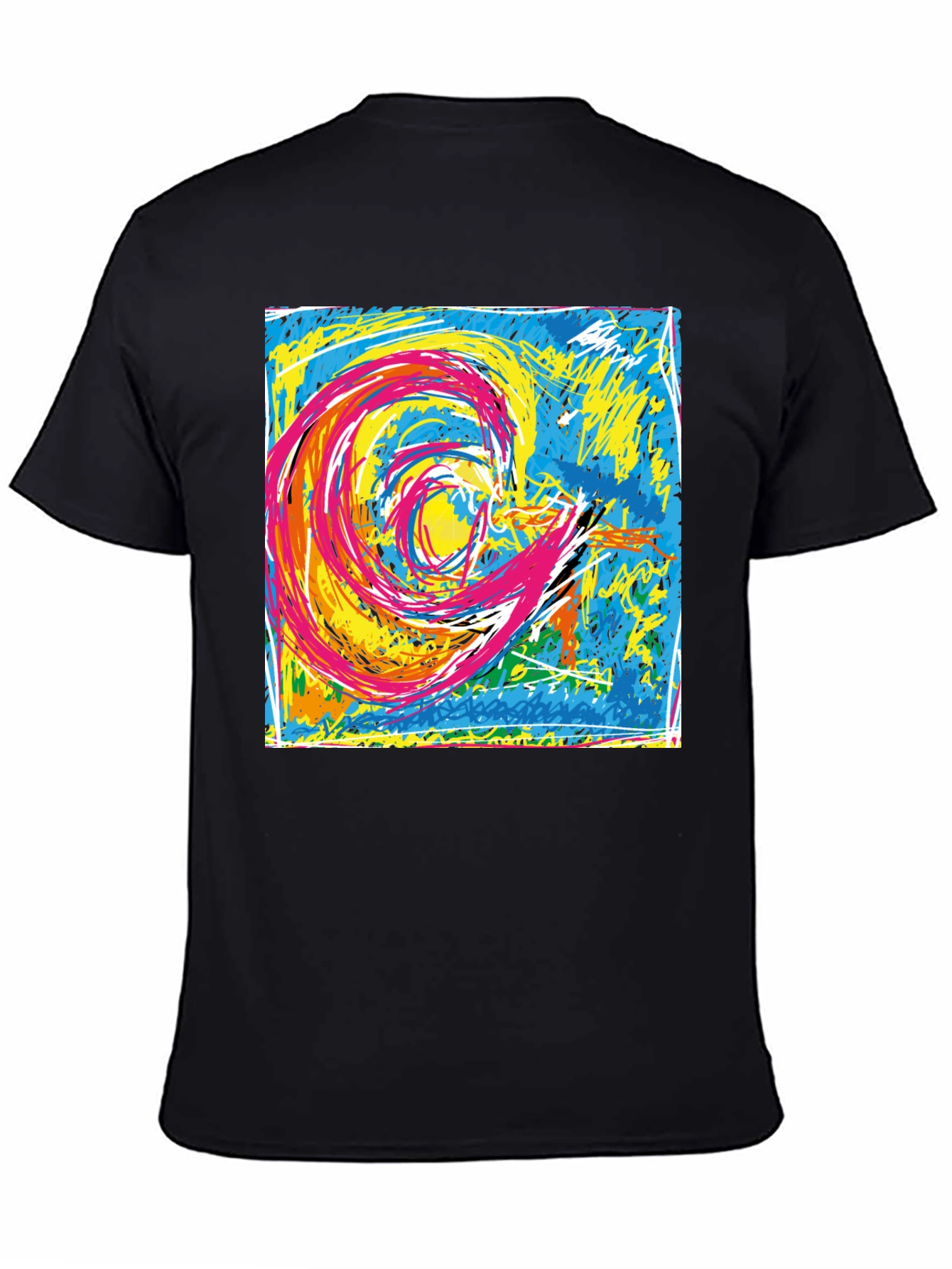 Abstract Swirl Graphic T-Shirt - Unisex Cotton Tee