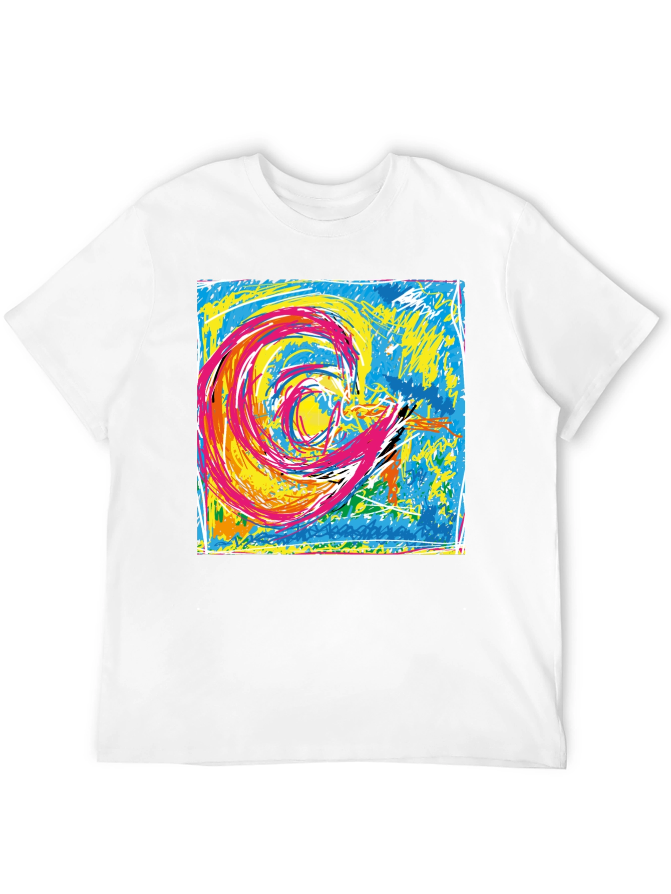 Abstract Swirl Graphic T-Shirt - Unisex Cotton Tee