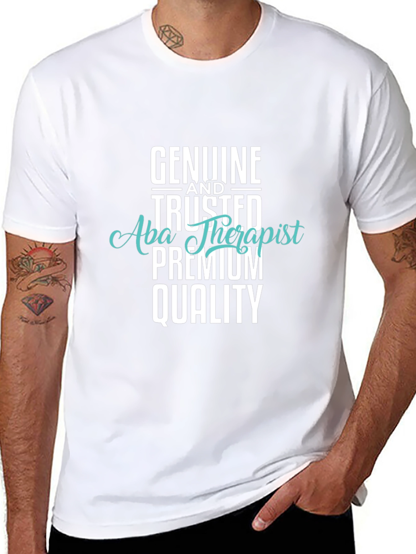 Genuine Trusted ABA Therapist Premium Quality Black T-Shirt