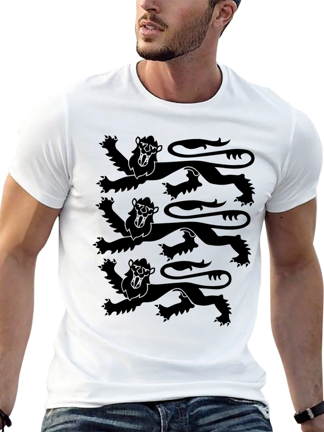 England Lions Crest Graphic T-Shirt