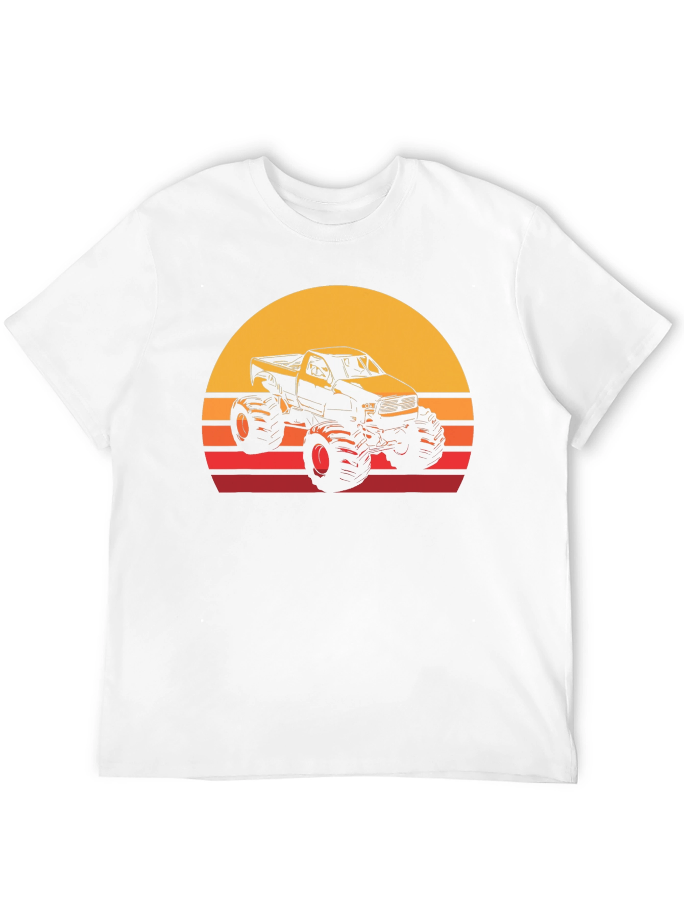 Monster Truck Sunset Graphic T-Shirt