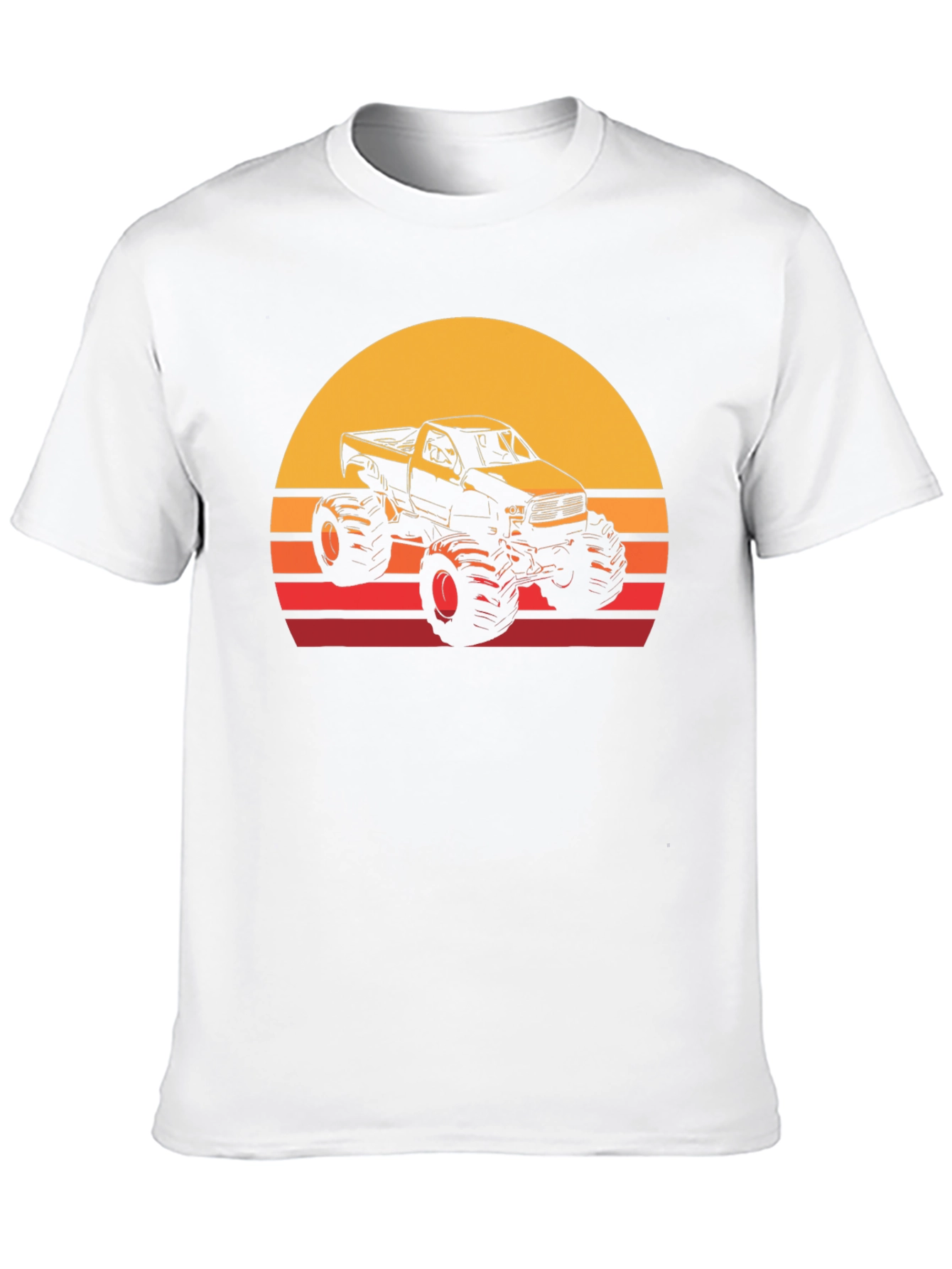 Monster Truck Sunset Graphic T-Shirt