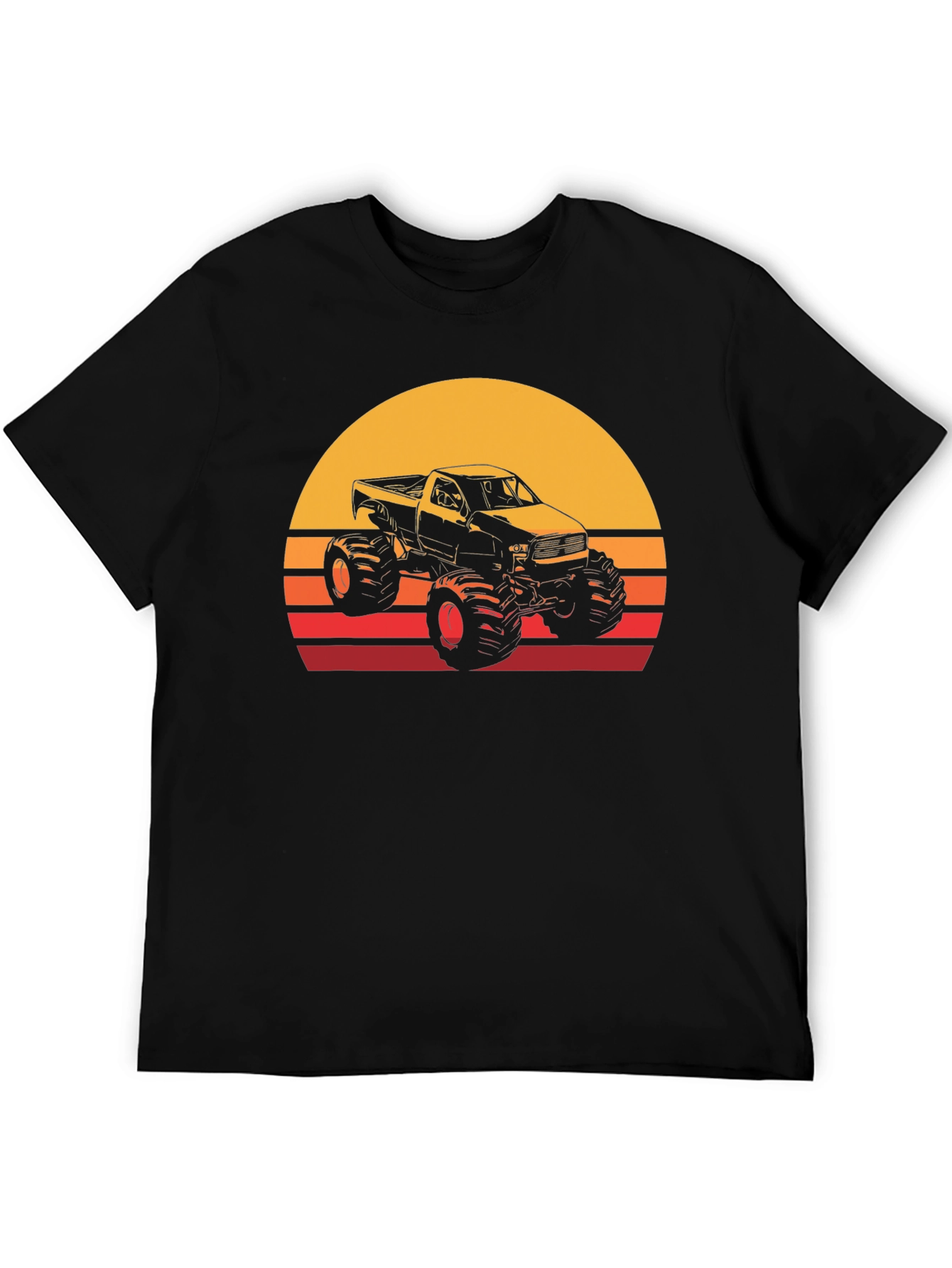 Monster Truck Sunset Graphic T-Shirt