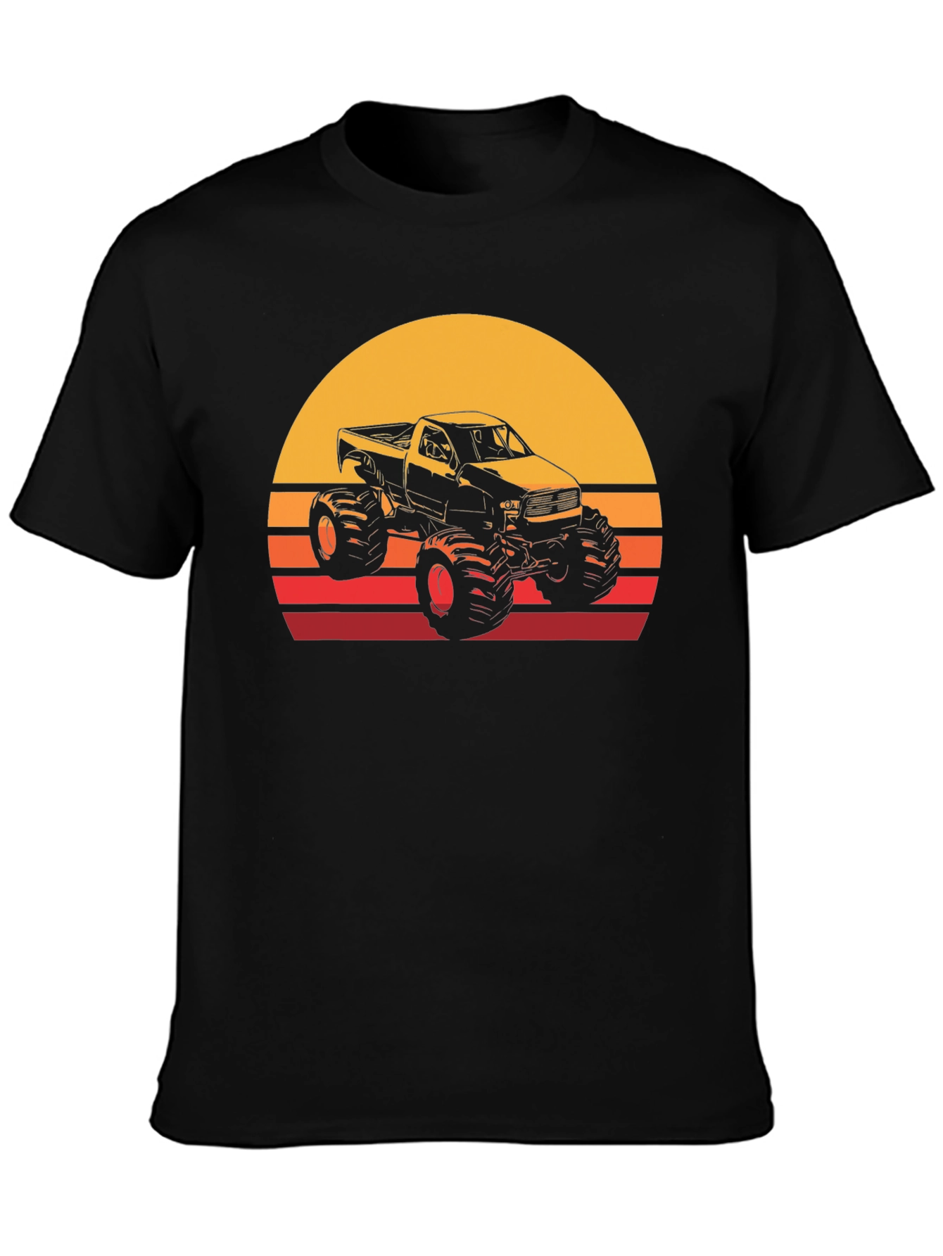 Monster Truck Sunset Graphic T-Shirt