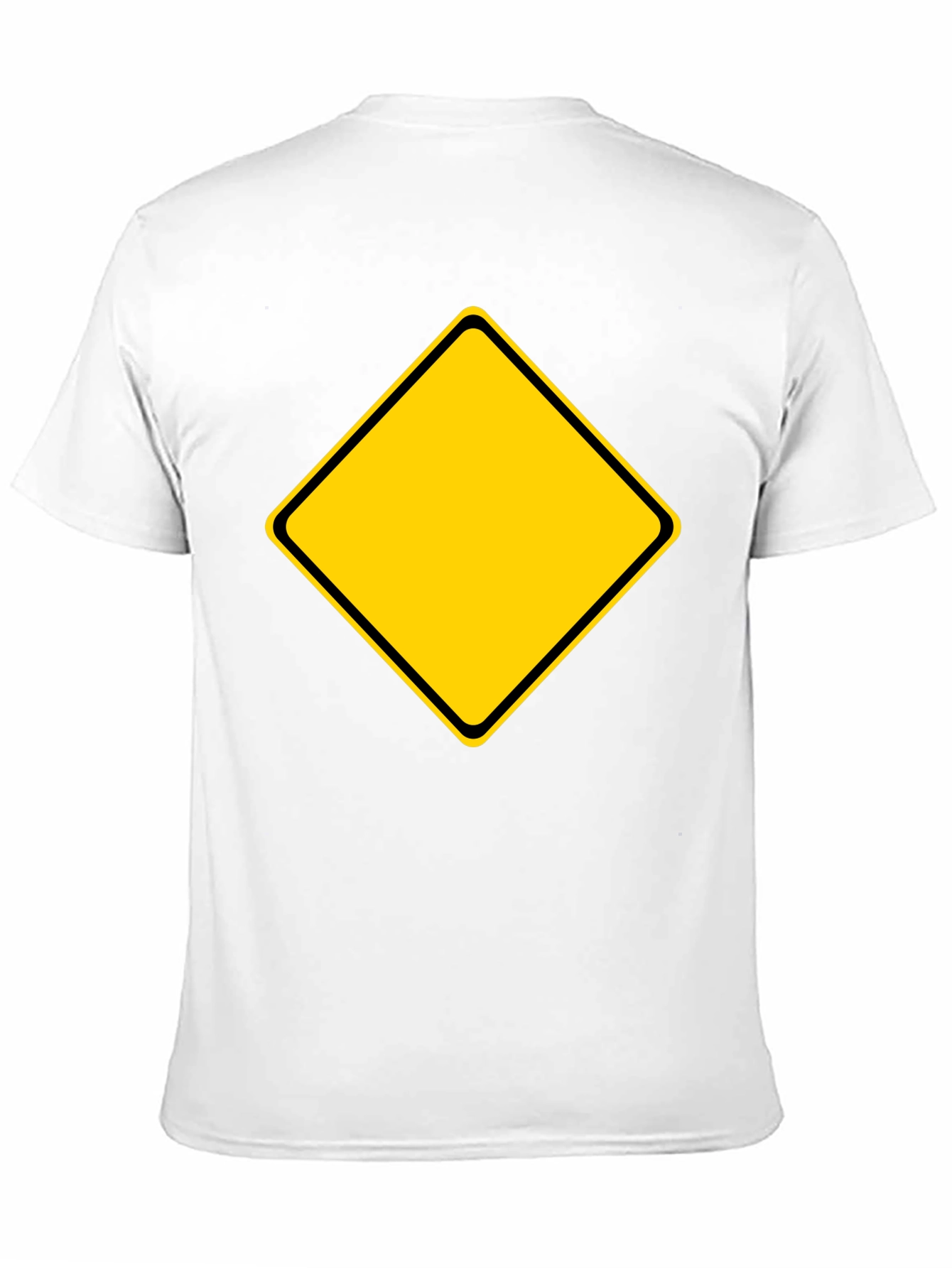 Caution Sign Graphic Tee - Black T-Shirt