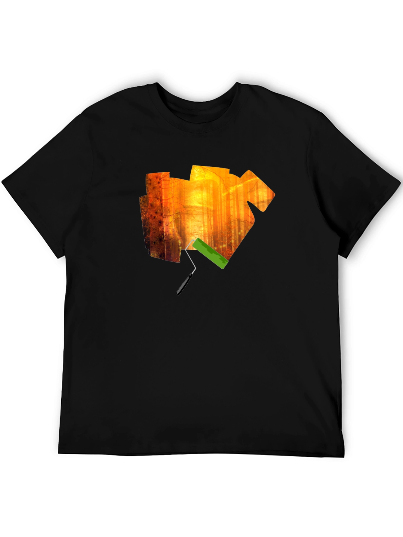 Artistic Forest Paint Roller Graphic Tee