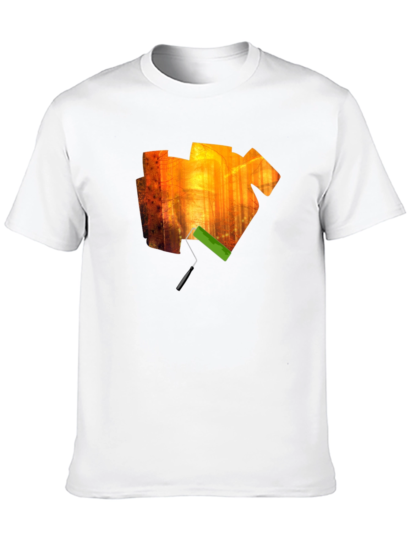 Artistic Forest Paint Roller Graphic Tee