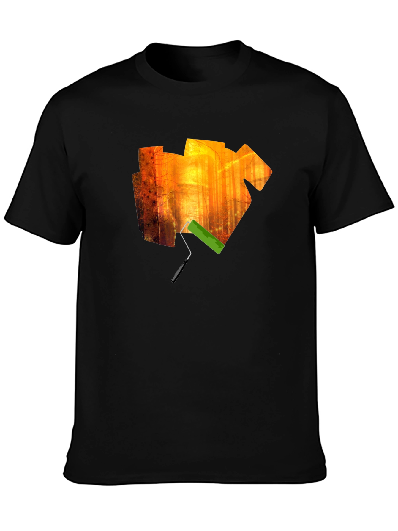 Artistic Forest Paint Roller Graphic Tee