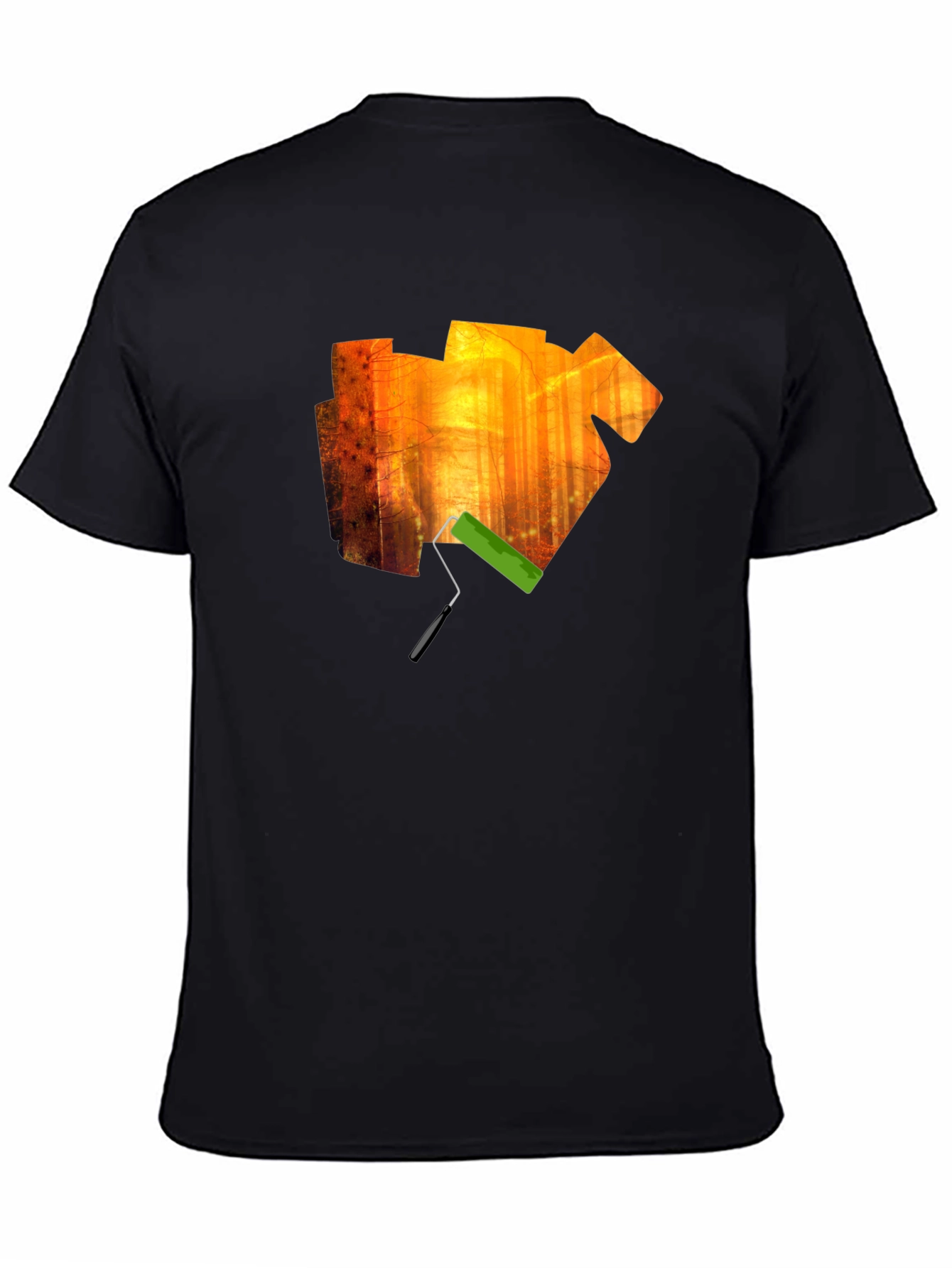 Artistic Forest Paint Roller Graphic Tee