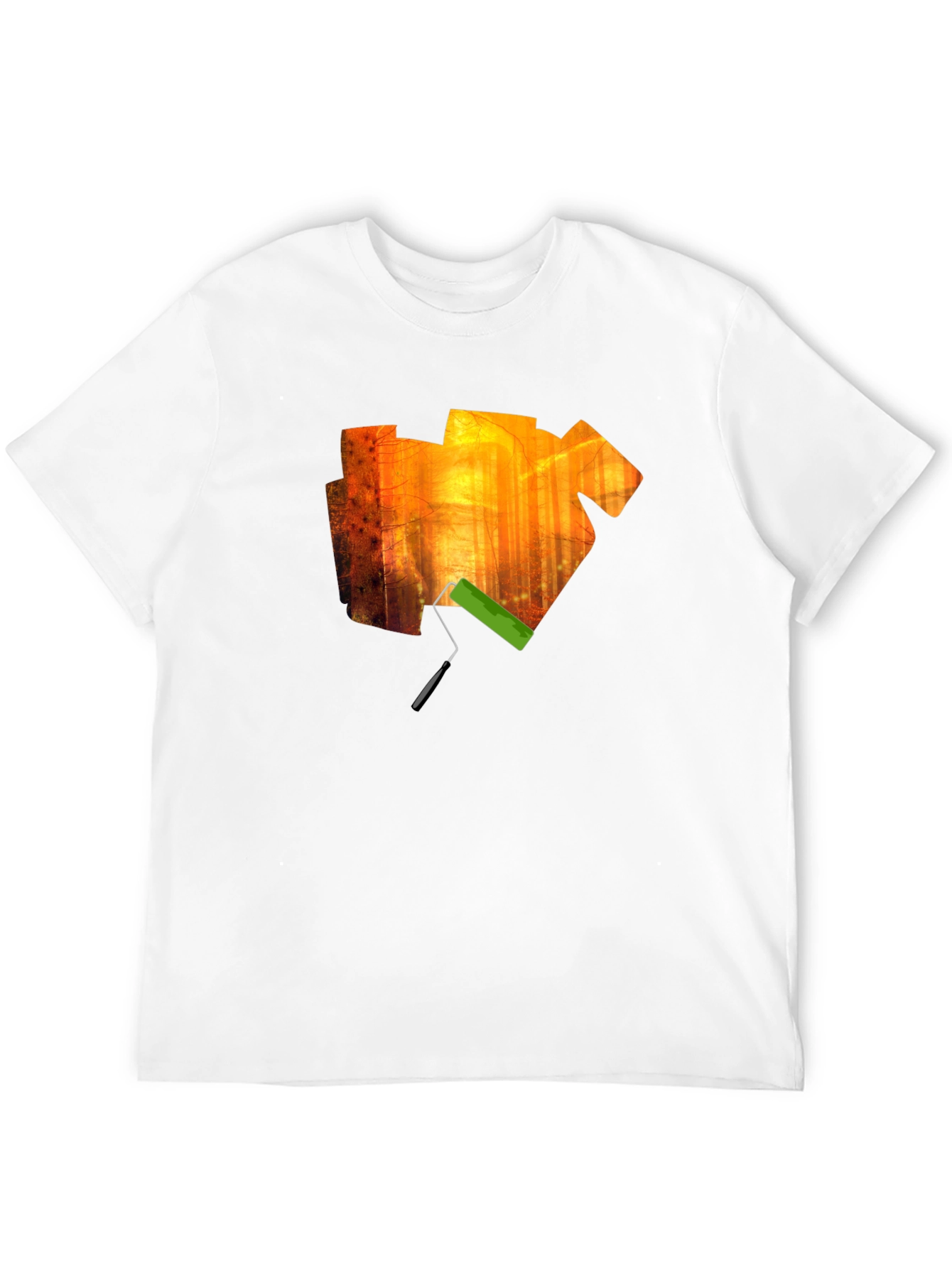 Artistic Forest Paint Roller Graphic Tee