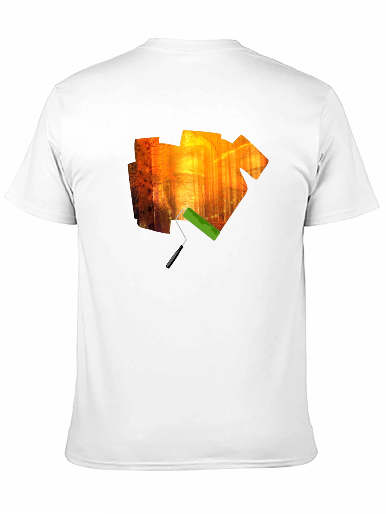 Artistic Forest Paint Roller Graphic Tee