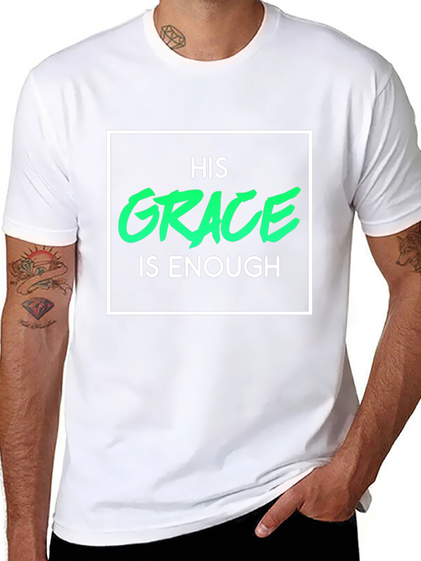 His Grace is Enough T-Shirt - Christian Apparel