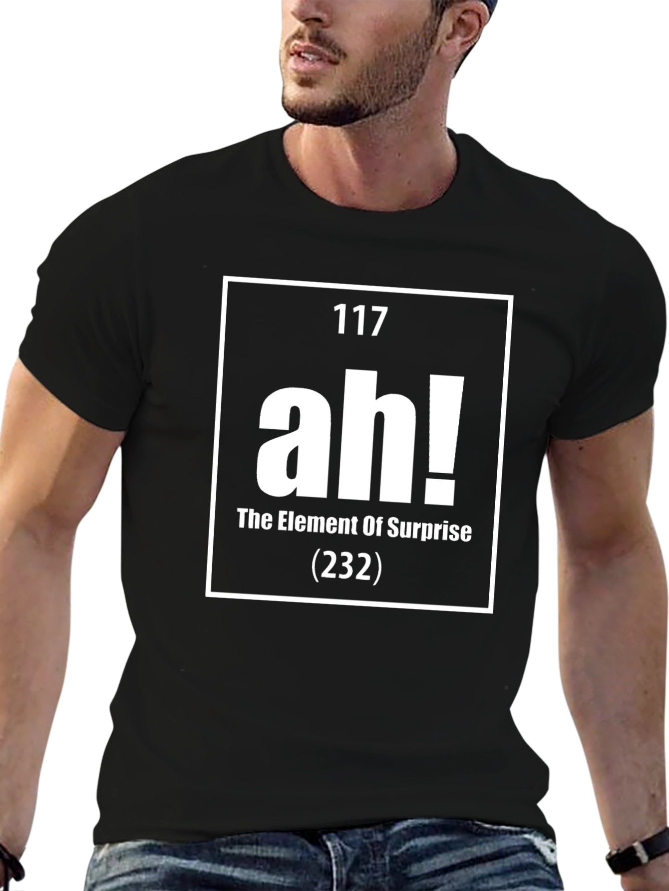 Element of Surprise Ah! Periodic Table Funny Mens T-Shirt