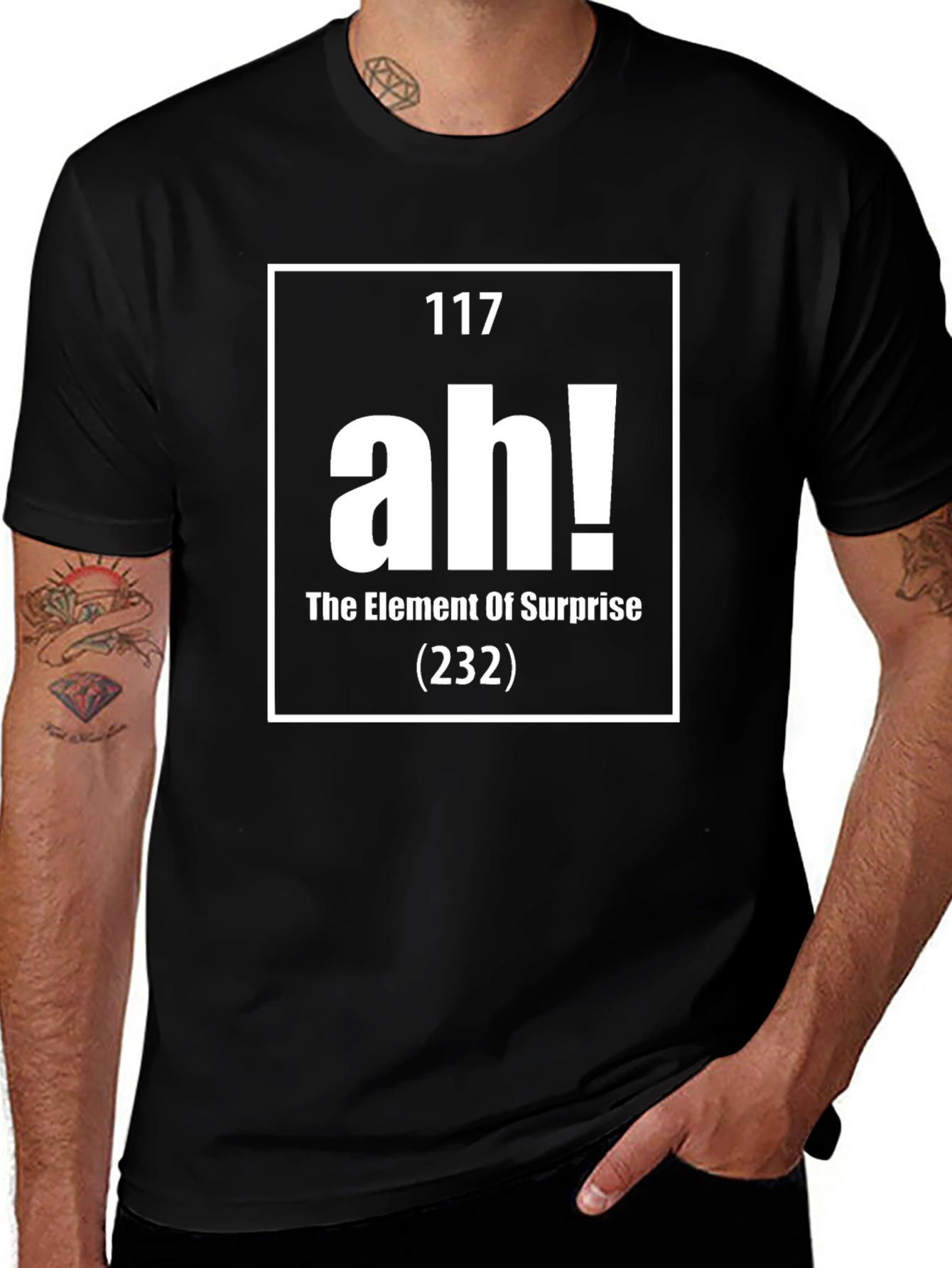 Element of Surprise Ah! Periodic Table Funny Mens T-Shirt