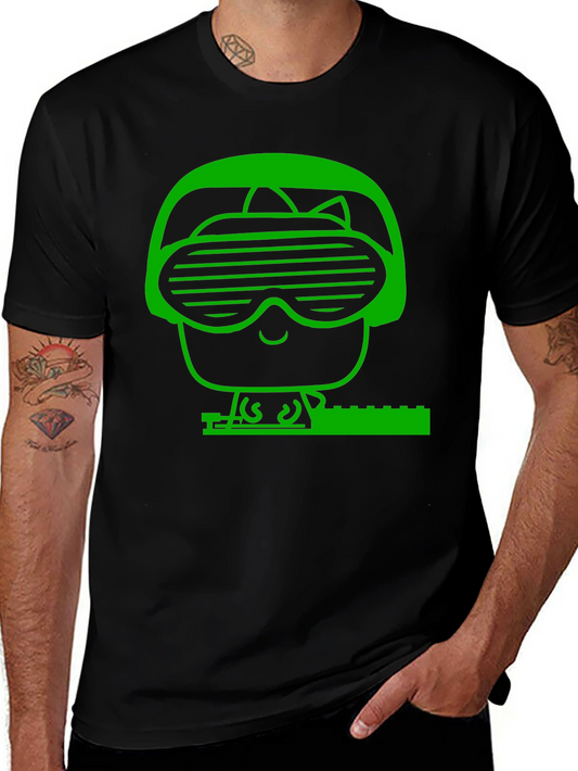 Funky Robot DJ Graphic Tee - Cool & Unique Design