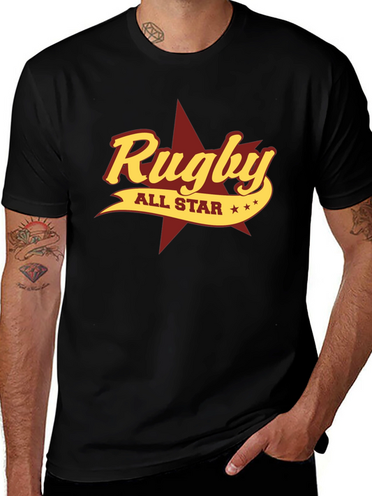Rugby All Star Graphic Tee - Stylish Cotton T-Shirt