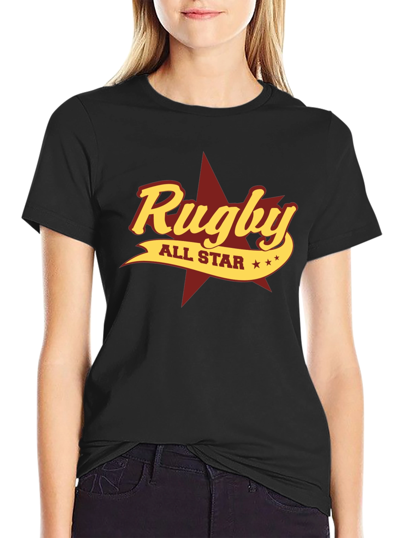 Rugby All Star Graphic Tee - Stylish Cotton T-Shirt