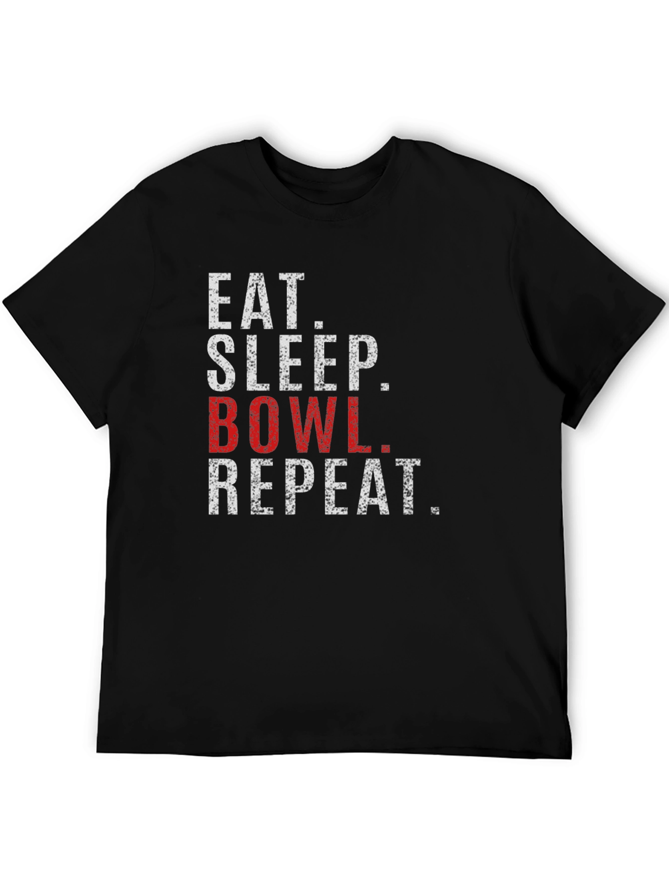 Eat Sleep Bowl Repeat Graphic T-Shirt