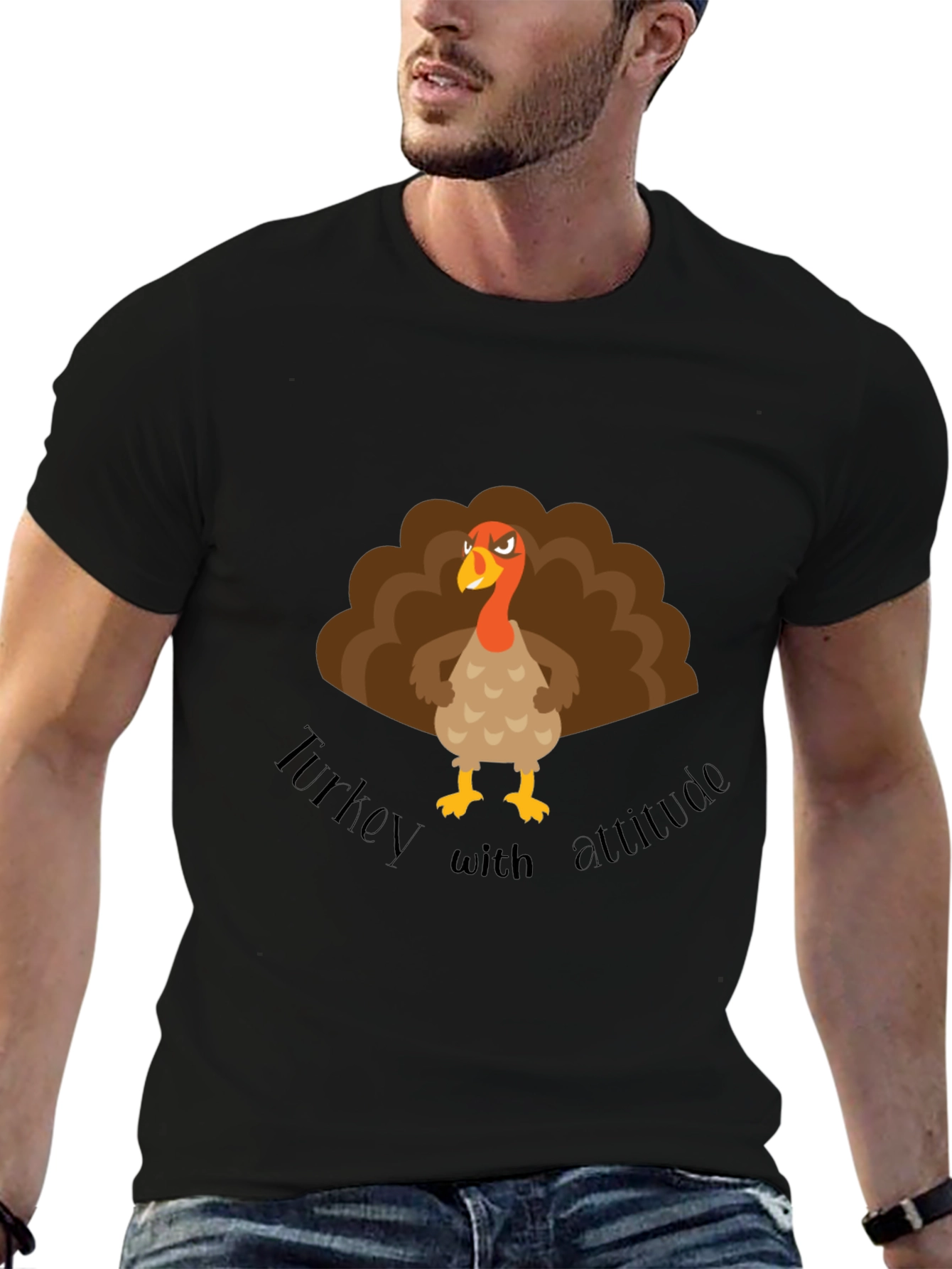 Turkey with Attitude Graphic T-Shirt