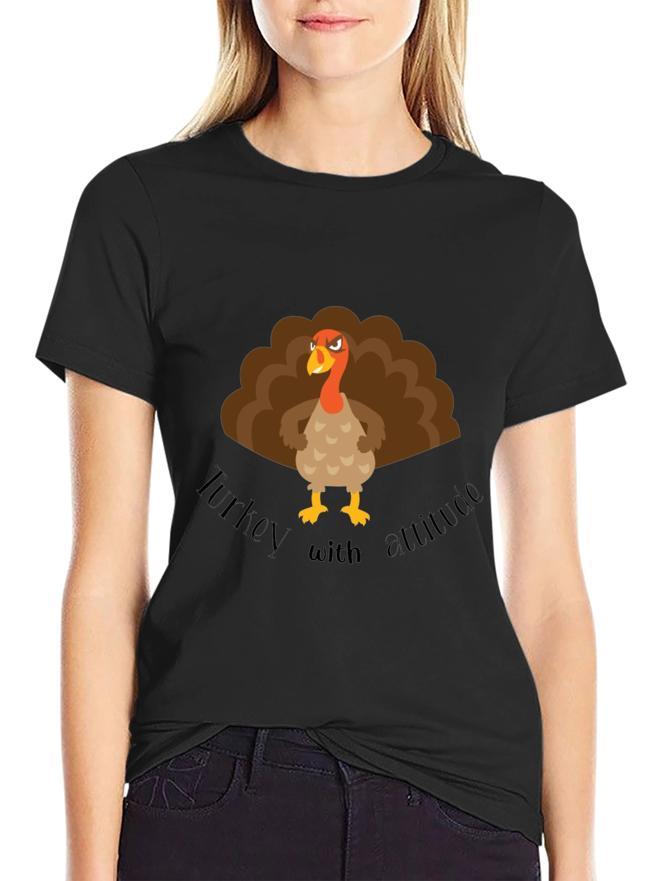 Turkey with Attitude Graphic T-Shirt