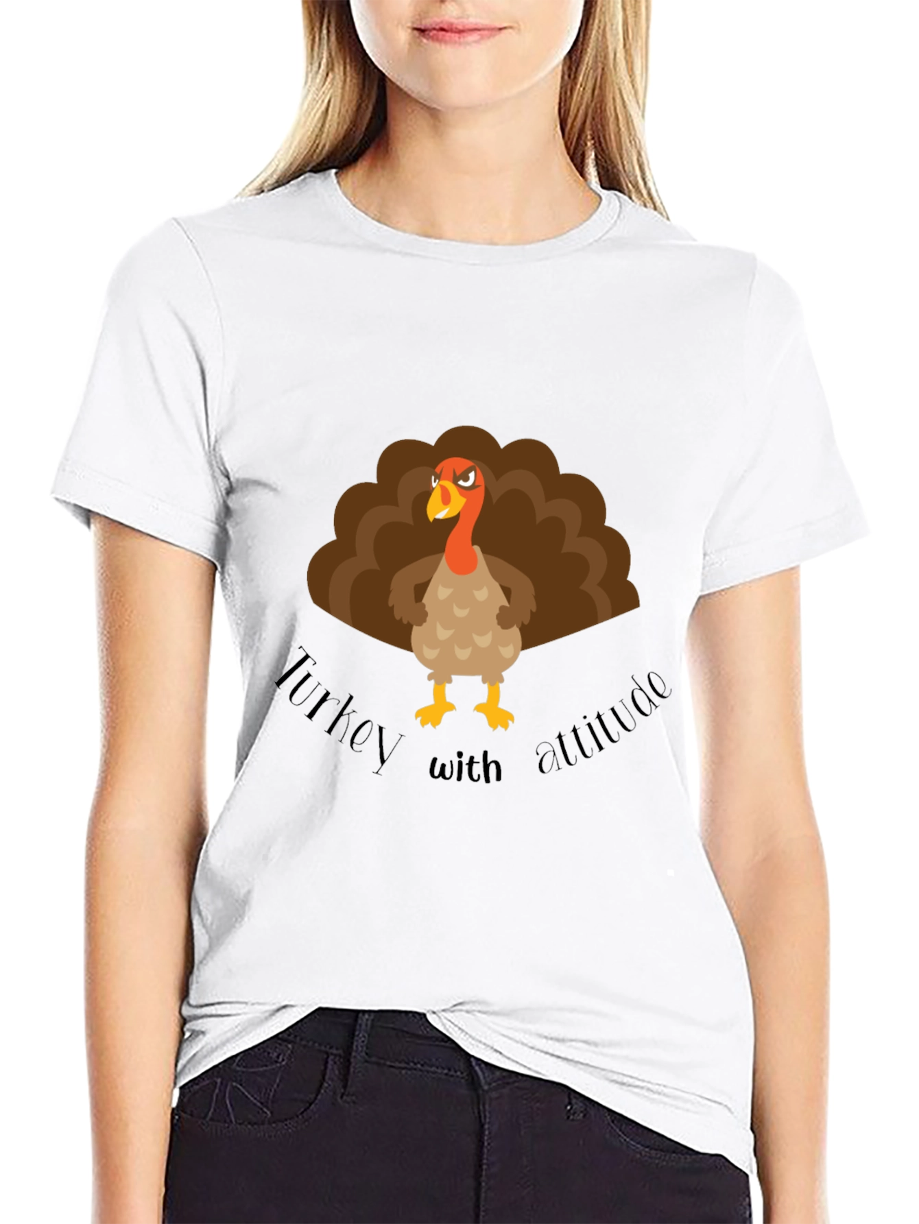 Turkey with Attitude Graphic T-Shirt
