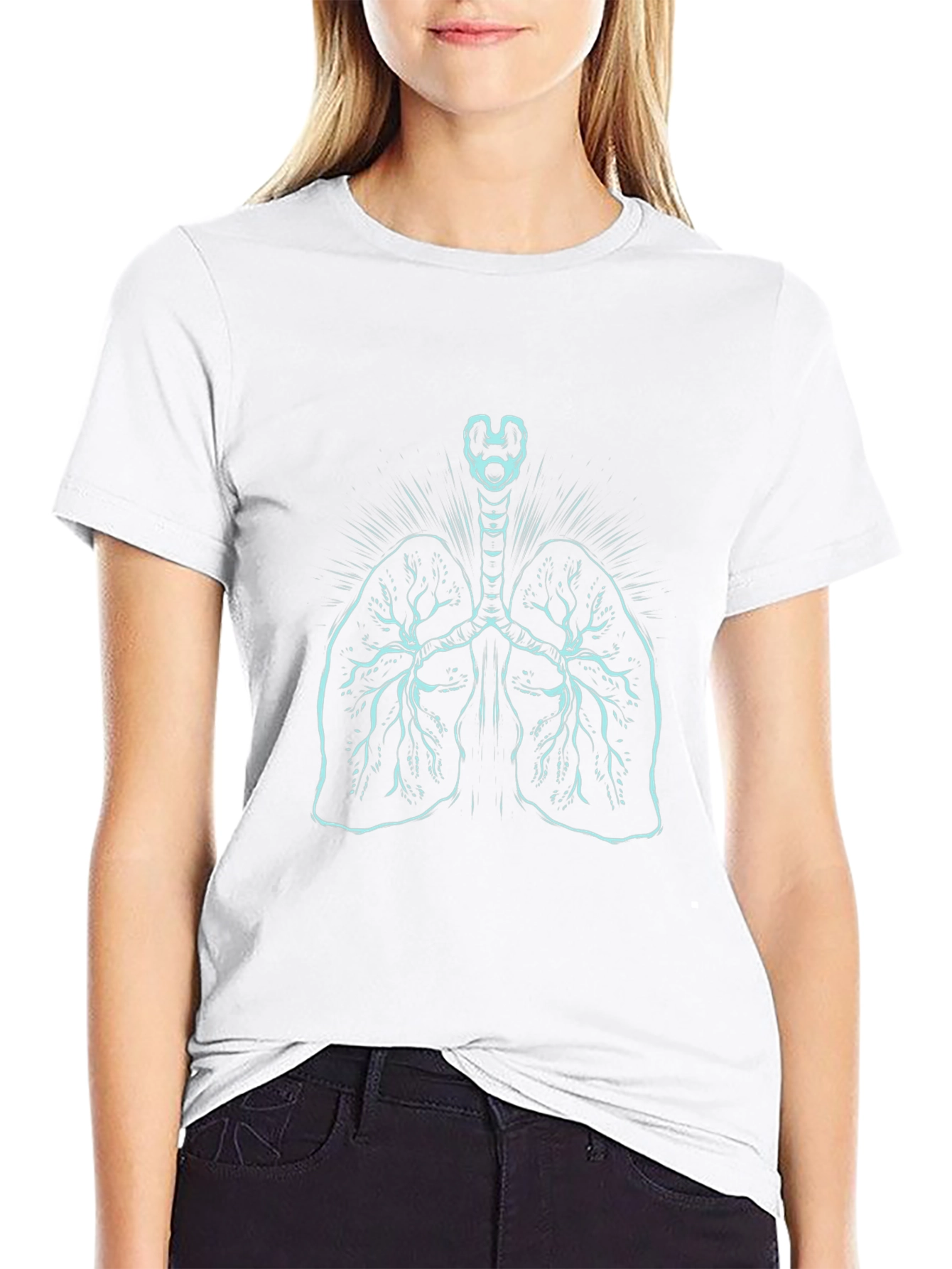 Anatomical Lungs Graphic Tee - Classic Fit