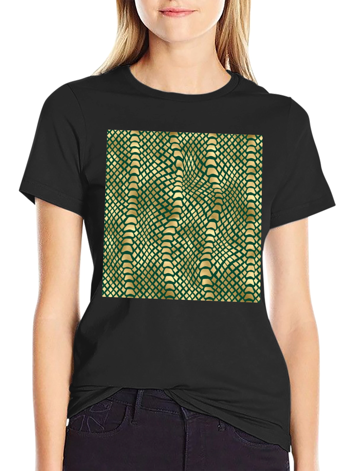 Geometric Illusion Tee - Stylish Graphic Print