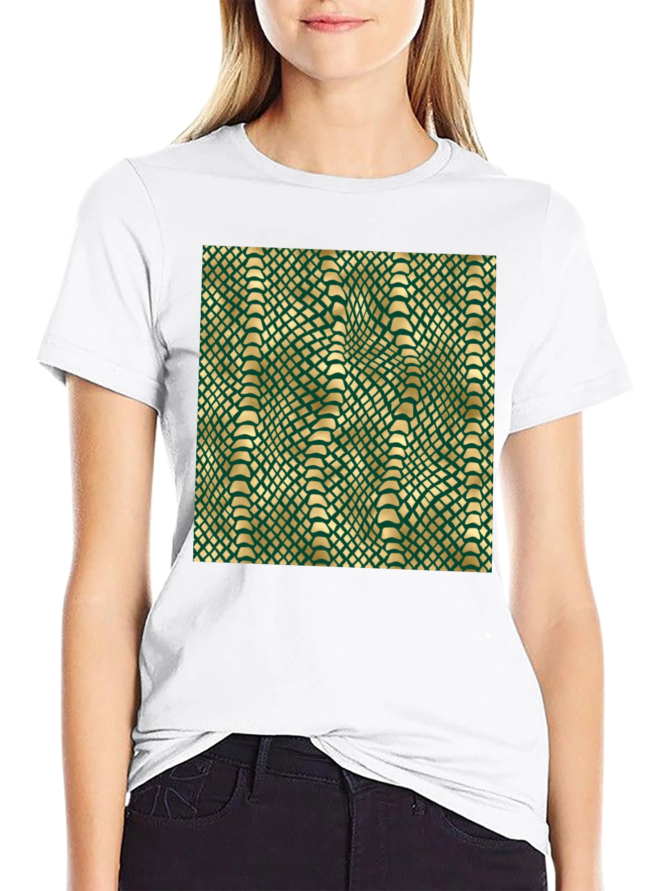 Geometric Illusion Tee - Stylish Graphic Print