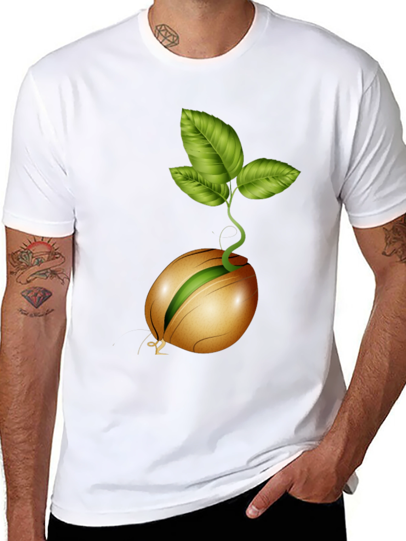 Sprouting Seed Graphic Tee - Organic Style