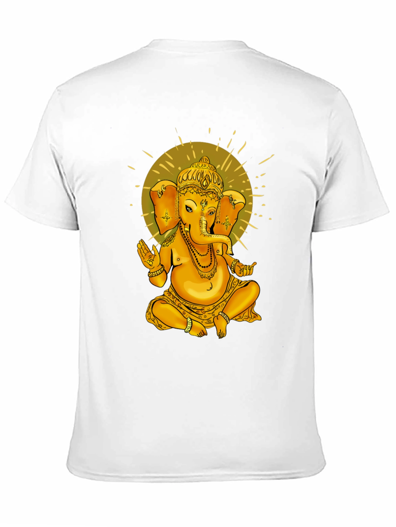 Ganesha Graphic Print Black T-Shirt